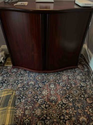 Mahogany Veneer Desk or Console Table