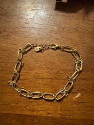 Gold-Toned Marina Link Bracelet with Extender