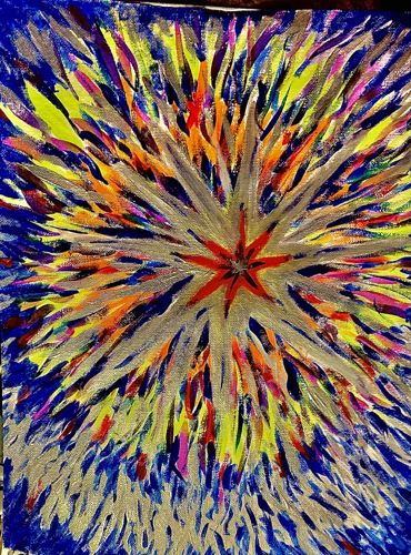 Abstract Burst Painting