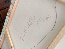 Signed and Dated Canvas Verso by Paul R. Socol, 2013