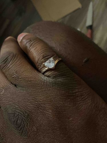 Heart-Shaped Gemstone Ring