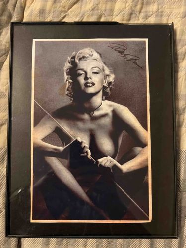 Framed Marilyn Monroe Photograph with Apparent Autograph