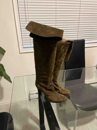 Ralph Lauren Suede Over-The-Knee Boots