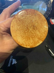 Glazed Ceramic Base with 'Lee 39' Incisions