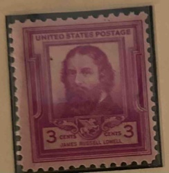 James Russell Lowell 3 Cents US Postage Stamp