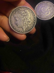 1891 Morgan Silver Dollar (Obverse)
