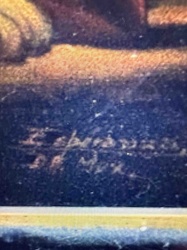 Partially Obscured Artwork Signature and Date
