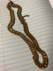 Gold-Toned Woven Chain Necklace