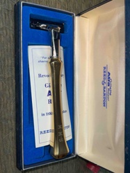 Gillette Atra Gold Plated Razor by Reed & Barton (Personalized)