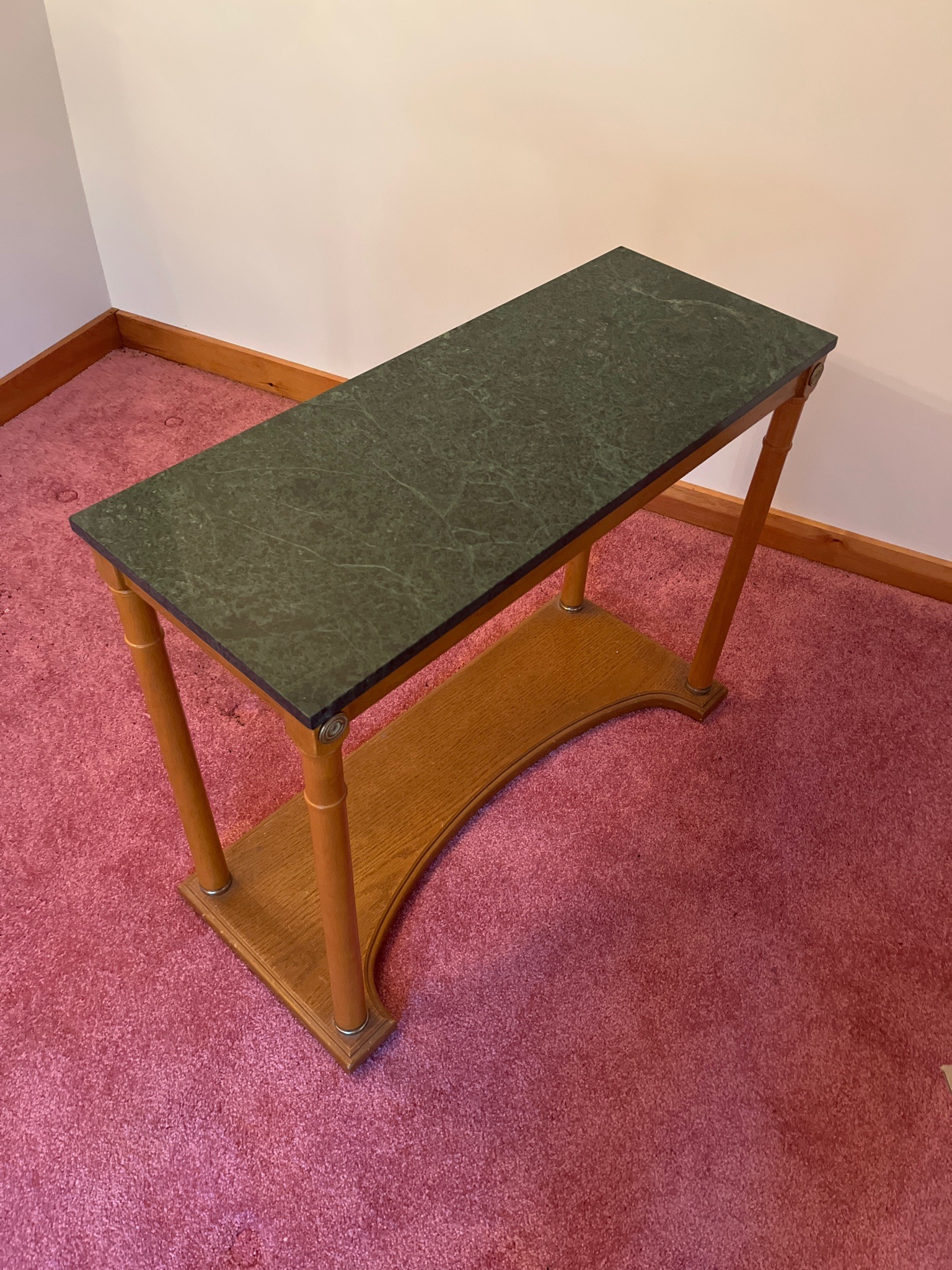 Submitted photo of Neoclassical style marble-top console table