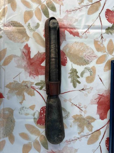 Vintage Leather-Bound Rawhide Mallet/Club