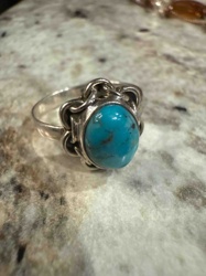 Sterling Silver Sleeping Beauty Turquoise Ring