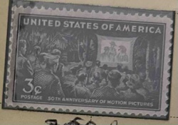 United States 50th Anniversary of Motion Pictures 3-Cent Stamp