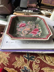Chinese Porcelain Octagonal Plate with Pheasant and Floral Motif