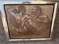 Figurative Bas-Relief Wall Art (Man and Woman)