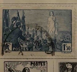 French 'Peace' Postage Stamp
