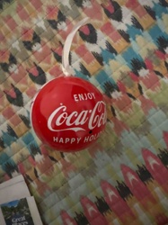 Coca-Cola 'Happy Holidays' Spherical Ornament