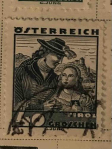 Austrian ÖSTERREICH 15 Groschen Tirol Stamp