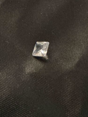 Princess Cut Clear Gemstone or imitation