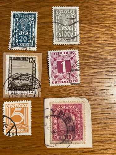 Collection of Used Austrian Postage Stamps