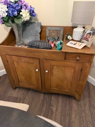 Pine Dry Sink Cabinet