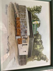 Watercolor Painting titled "Wednesday at Eddy's" by Dena McKee