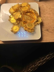 Gold Coin Necklace (22 Coin, 1 Peso Gold Type)