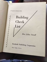 Building Check List by Ben John Small