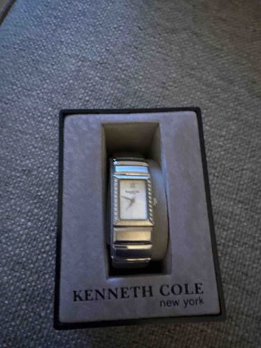 Kenneth Cole New York Women's Pave Bezel Rectangular Watch