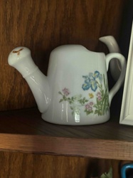 Miniature Floral Ceramic Watering Can