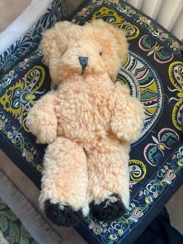 Vintage Sheepskin Teddy Bear