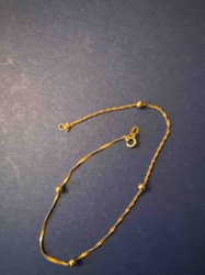14k Gold Multi-Chain and Bead Bracelet