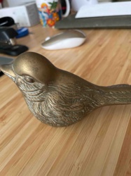 Vintage Brass Bird Figurine
