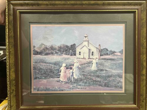 Framed Print: Ann Mount's 'Going to Church'