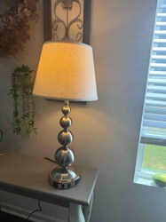 Modern Stacked Sphere Table Lamp with USB Ports