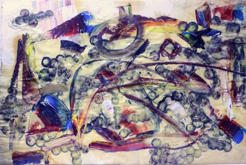 Contemporary Mixed Media Abstract Composition