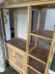 Bamboo and Rattan Etagere / Display Unit