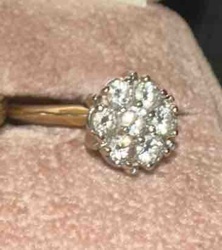 Diamond Cluster Ring