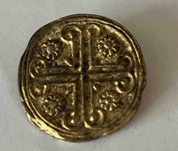 Antique Style Cross Floral Brooch/Pendant