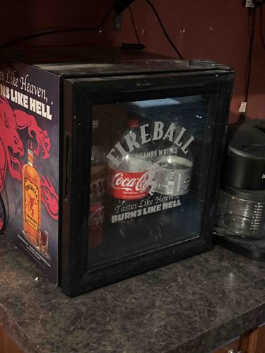 Fireball Cinnamon Whisky Branded Mini Fridge