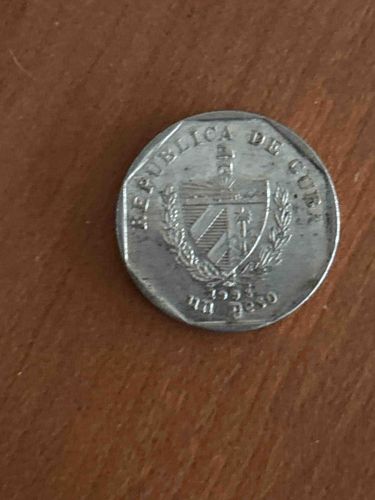 1953 Cuban One Peso Coin (Obverse)