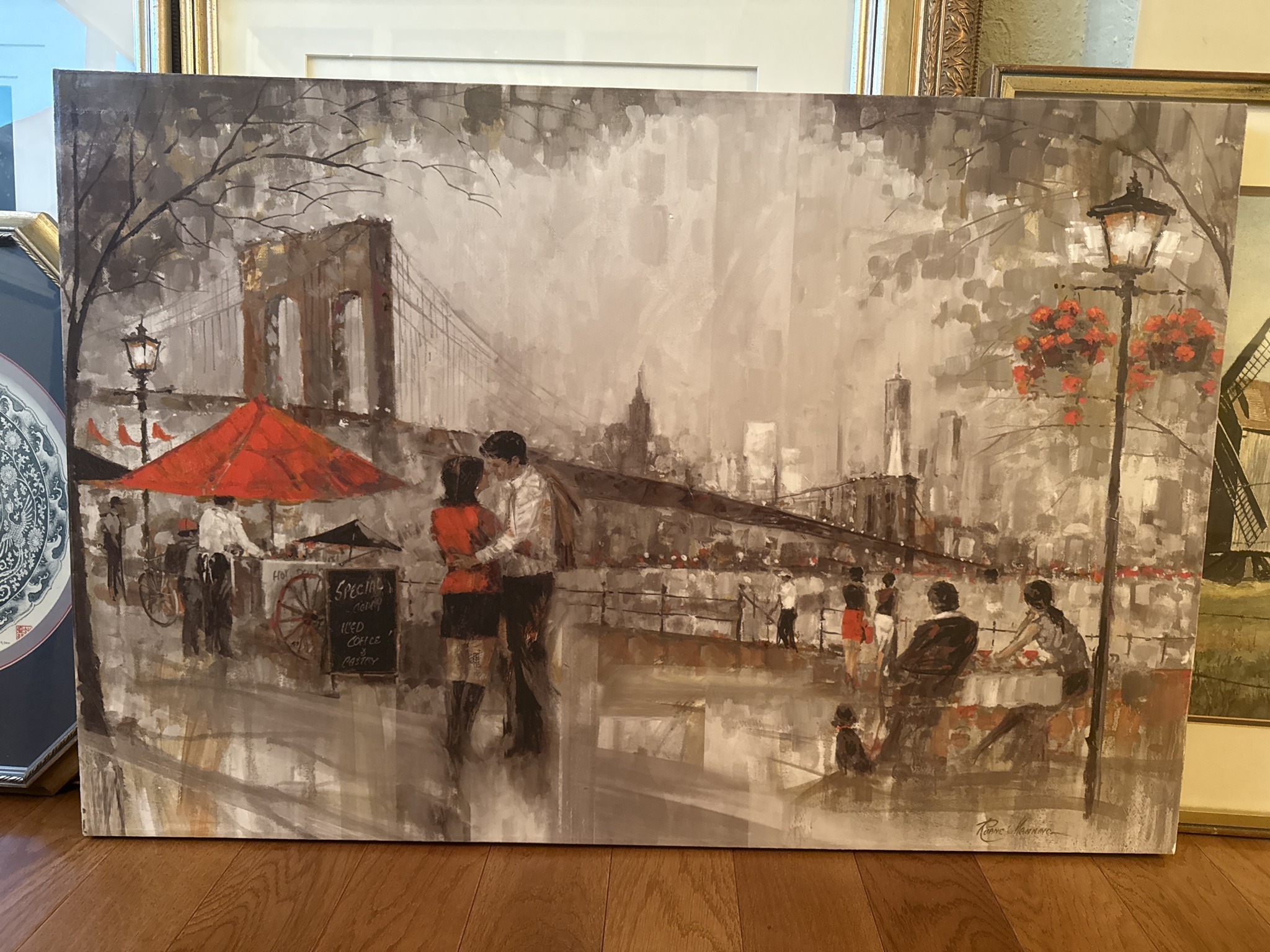 Submitted photo of Oil landscape signed 'Roane Manning' (unauthenticated)