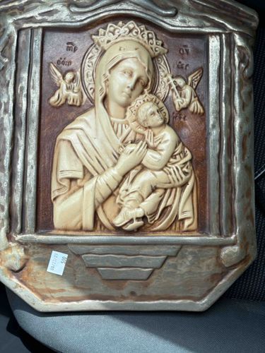 Relief Plaque Icon of Theotokos and Child