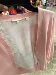 Ted Baker Pink Cardigan with Chiffon Back