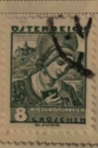 Austrian 8 Groschen Stamp