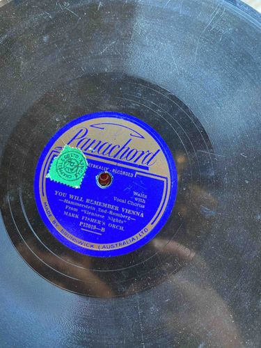 Panachord 78 RPM Record - You Will Remember Vienna by Mark Fisher’s Orchestra