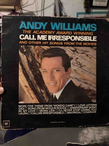 Andy Williams - Call Me Irresponsible LP (Mono-CL 2171)