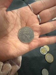British 50 Pence Coin (Britannia Design)