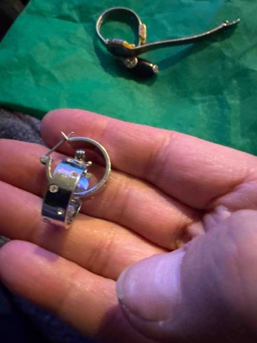 Modern Flush-Set Hoop Earrings