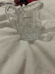 Small Pressed Glass Creamer Pitcher